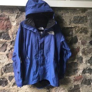 The North Face Jackets Coats The North Face Womens Goretex Blue Rain Jacket Poshmark